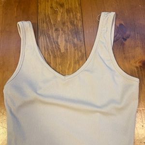 shein cream tank top